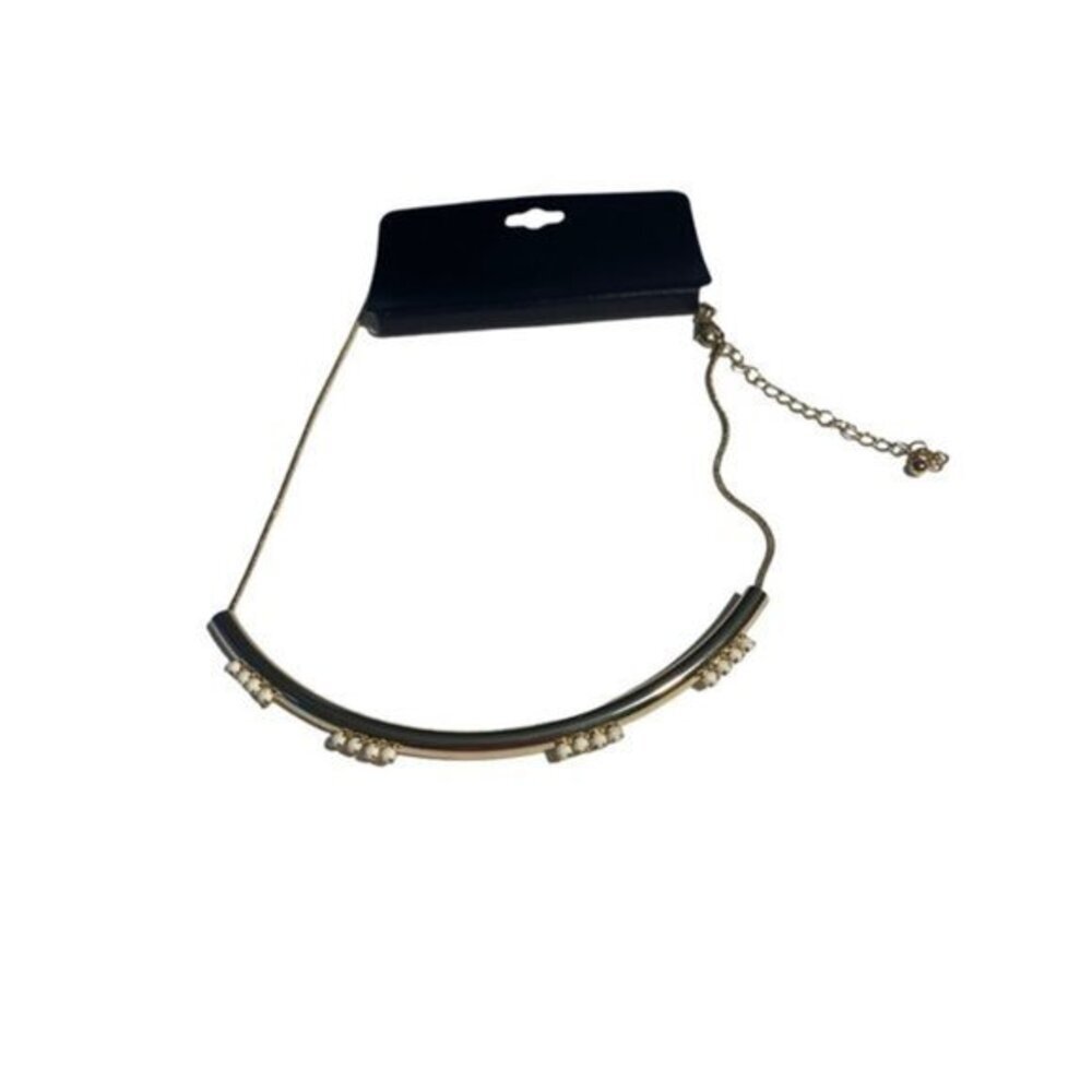Elegant Bar Necklace‎ Women's Gold Tone